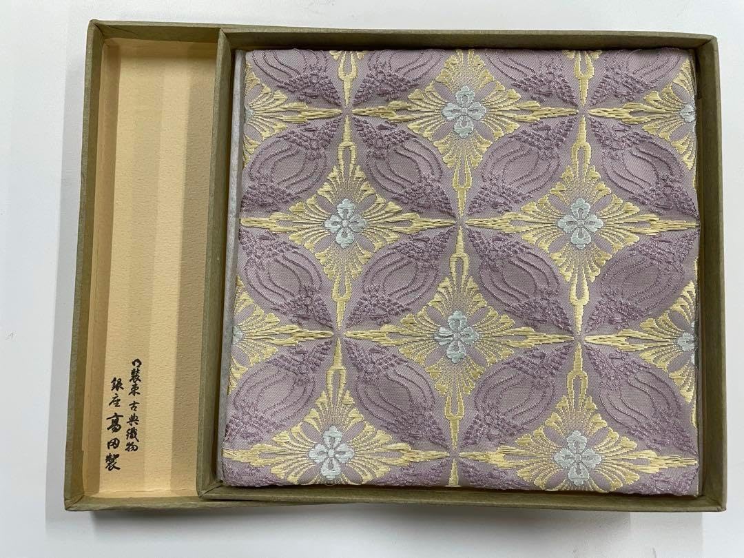 銀座高田製　有職織物古帛紗 鳥襷錦文様 箱入り 銀座高田製 有職織物古帛紗 鳥襷錦文様 箱入り 古帛紗 天平双